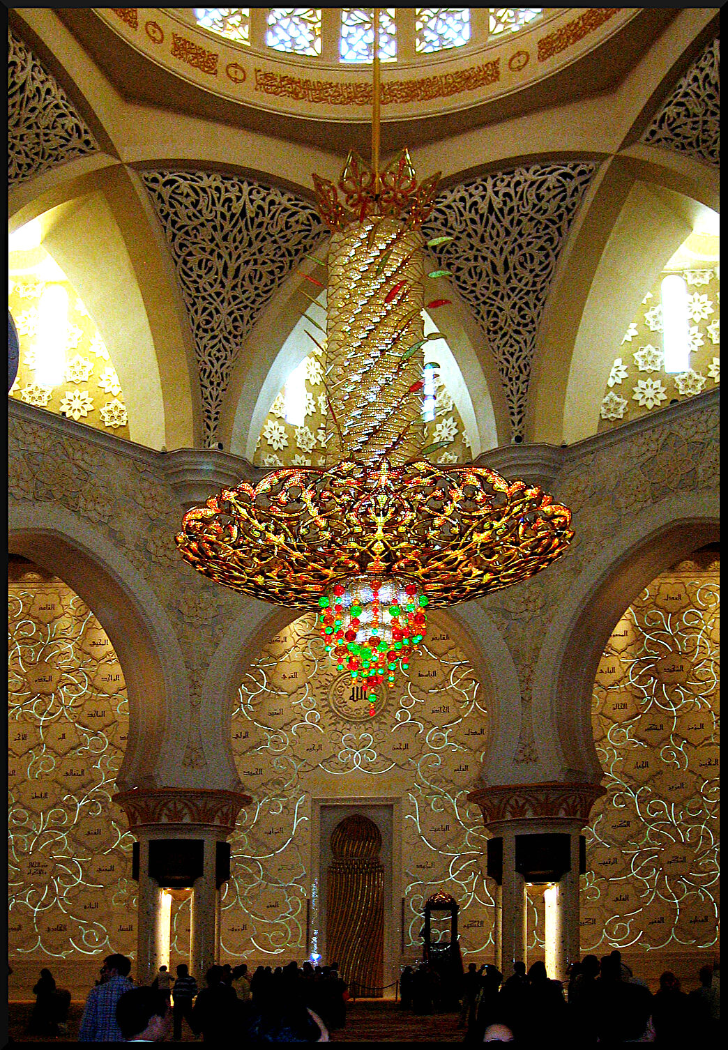 Lustre de la salle de prières mosquée Cheick Zayed Lustre10