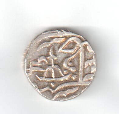 Gwalior, AR Rupia, Jayaji Rao 1259-1304 H/1843-1886 d.C, en el nombre de Muhammad Akbar II. Incanv11