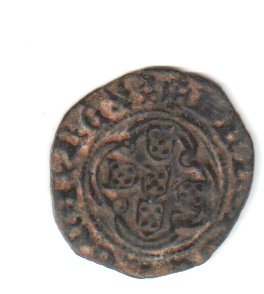 Medio real de dez soldos de Joao I. Portre10