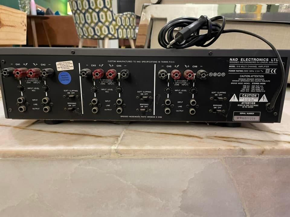NAD 916  power amplifier  Rear11