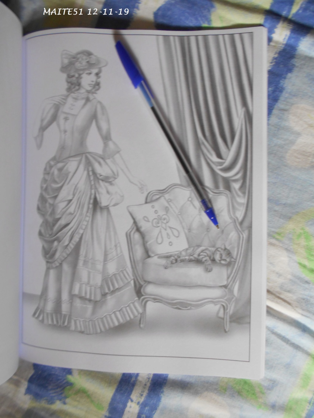 Victorian Coloring Book grayscale de Alena Lazareva Album_29