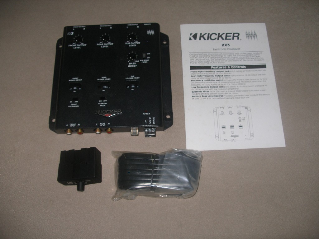 WTS Kicker 3-Way Electronic Crossover KX3 P7250221