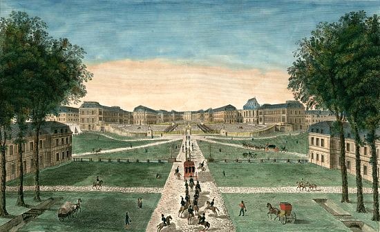 Le Château de Versailles : objet du vandalisme révolutionnaire à partir de 1792 Chatea11