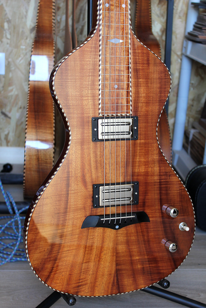 Lap steel koa/sapelli - Florian Chateau 4b6a8010