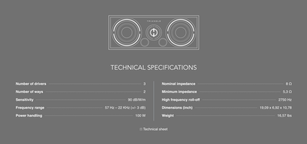 Triangle BRC-01 Center Channel Speaker Scree131