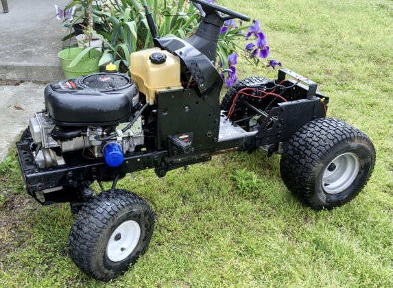 tractor - A Rat Rod Wheelbarrow Bucket T Tractor/Kart for my Grandson 4f081010