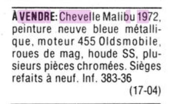 novA - Vieilles publicitée GM au Québec - Page 8 Chevel13