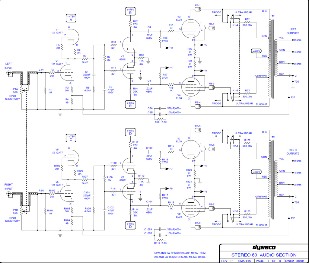 Panor / Dynaco ST80 - distortion one channel at higher volumes Screen12