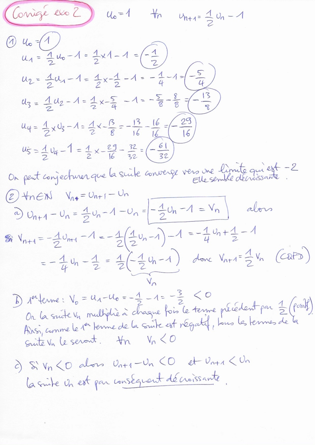 Chapitre 5 : Suites (généralités) 5210