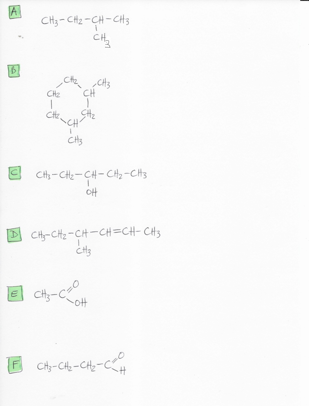 Autotest : Chapitre 18 Molécules organiques Auto1811