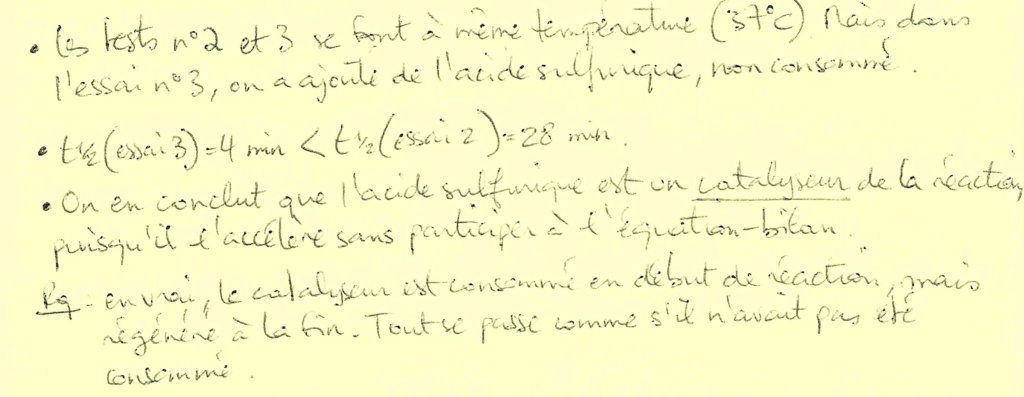 METHODO : Chapitre 01 Cinétique B10