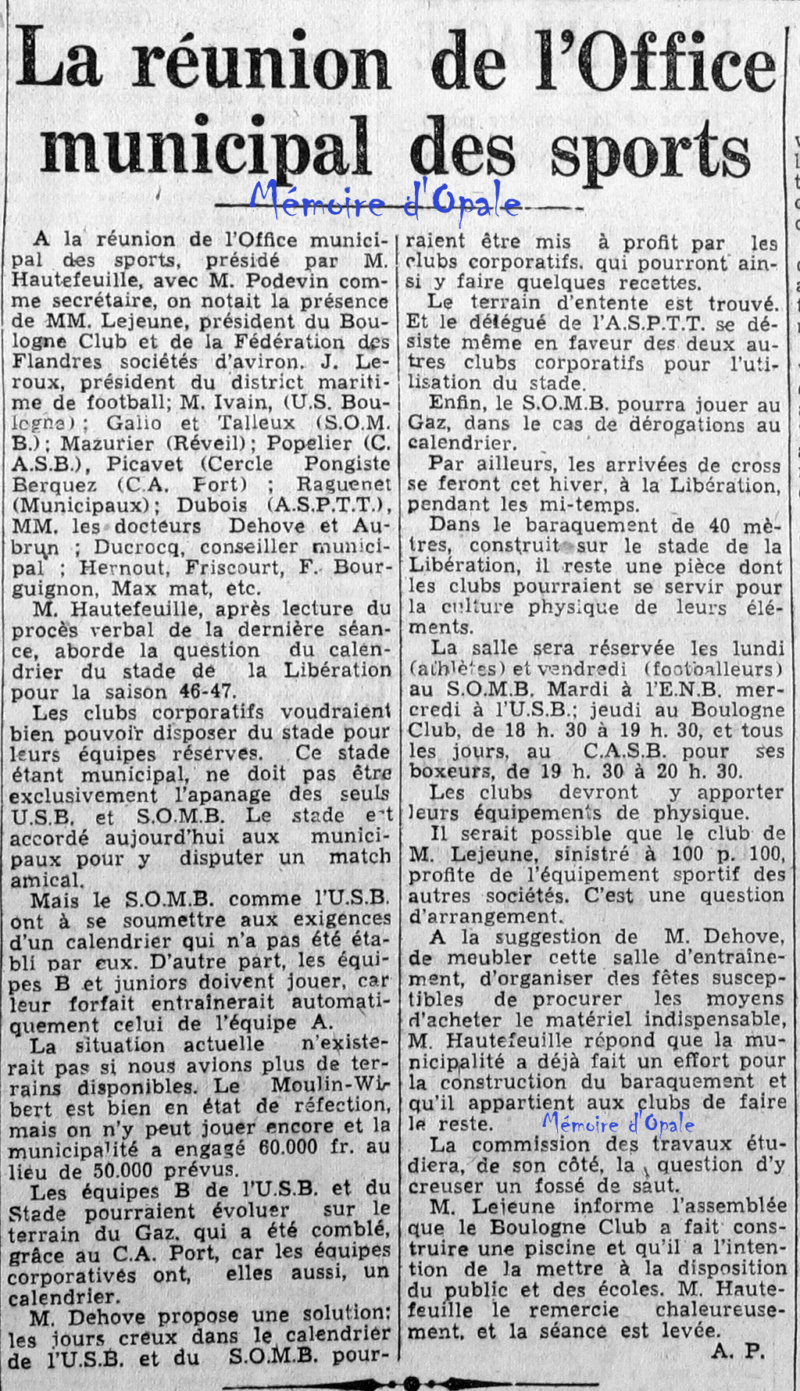 La Voix du Nord – 1946 – Photos Alain ÉVRARD pour Mémoire d’Opale - Page 37 La_v1435