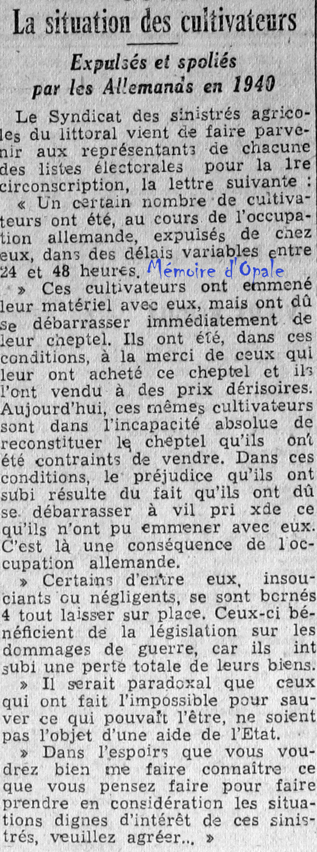 La Voix du Nord – 1946 – Photos Alain ÉVRARD pour Mémoire d’Opale - Page 38 La_v1461