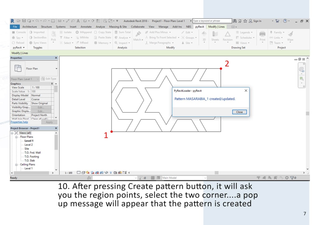 Creating Pattern in Revit ( with pyRevit plugins) Patter15