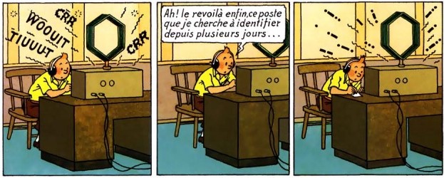 Tintin et la radio Tintin10