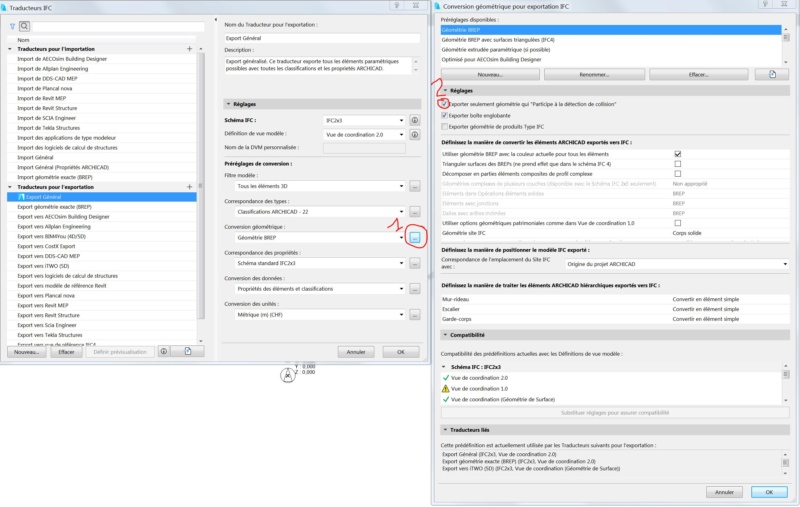 export - [ ARCHICAD-PARAMETRES IFC / BIM ] Isoler les menuiseries pour un export IFC Captur12