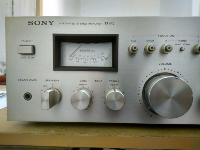 Miscellanous Items: Sony TA-F5 Integrated Amplifier(USED), Nakamichi Tape Head(USED), Arrow Hart Receptacle(NOS) Img_2033