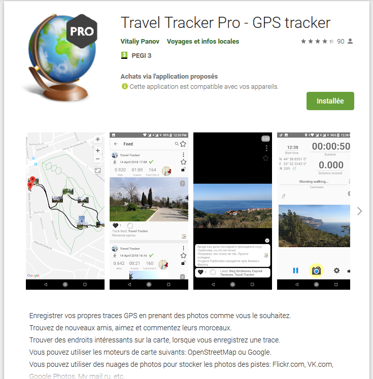 [ANDROID]Travel Tracker Pro - GPS tracker(Temporairement gratuite) Screen16