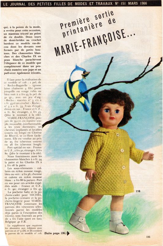Françoise, tenue de mars 1966 (tricot) Mantea10