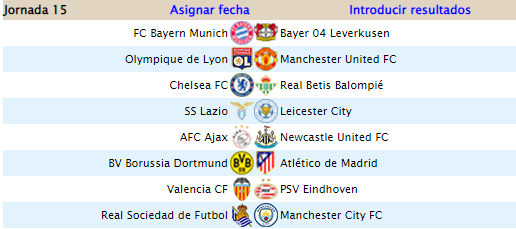 Alineación Powership League - Jornada 15 Power100