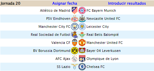 Alineación Powership League - Jornada 20 Power104