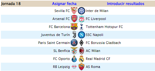 Alineación Supreme League - Jornada 18 Suprem98