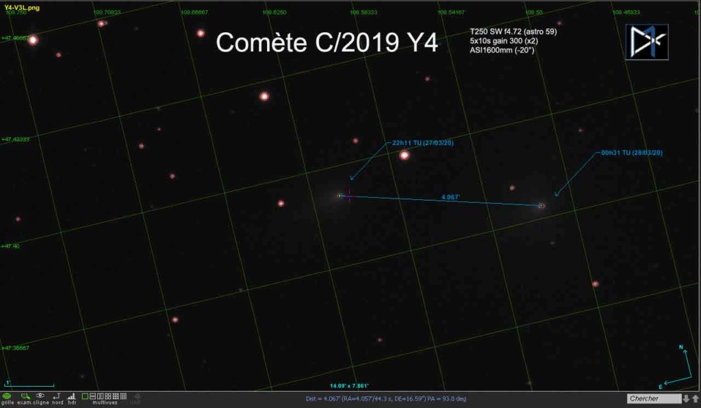 Comète C/2019 Y4 (ATLAS) Eclipt10