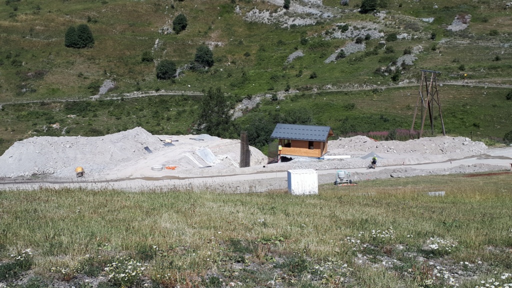 Construction du télésiège débrayable (TSD6) Montissot - Valloire 20190816