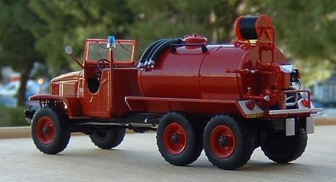 Jeep de liaison pompiers de la Gironde, kit Italeri 1/24 figurine Preiser Gmc_df10