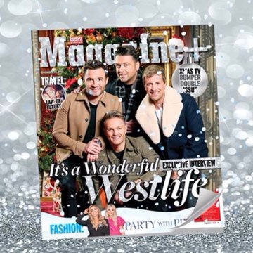 Westlife en la portada de Sunday World magazine Elvlle10