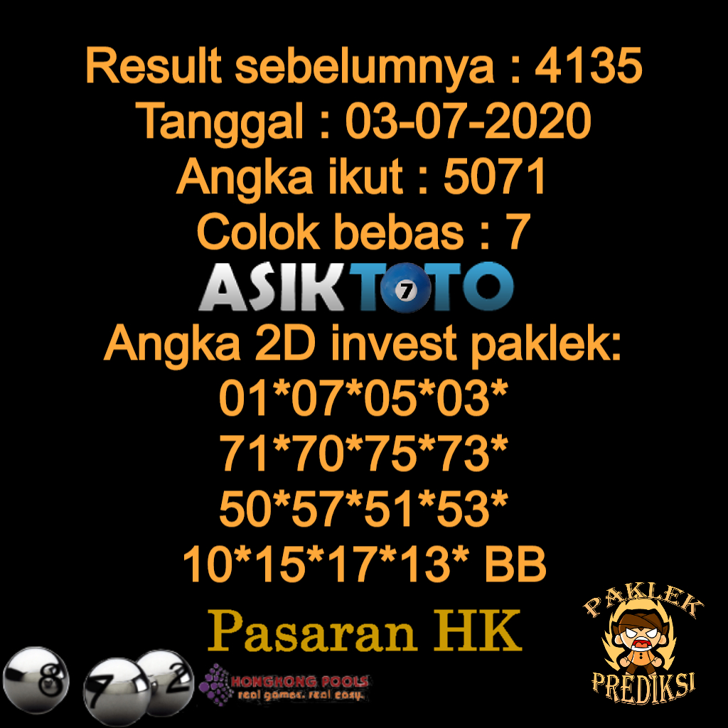 Prediksi Togel HK Hongkongpools 03 Juli 2020 Wecha122