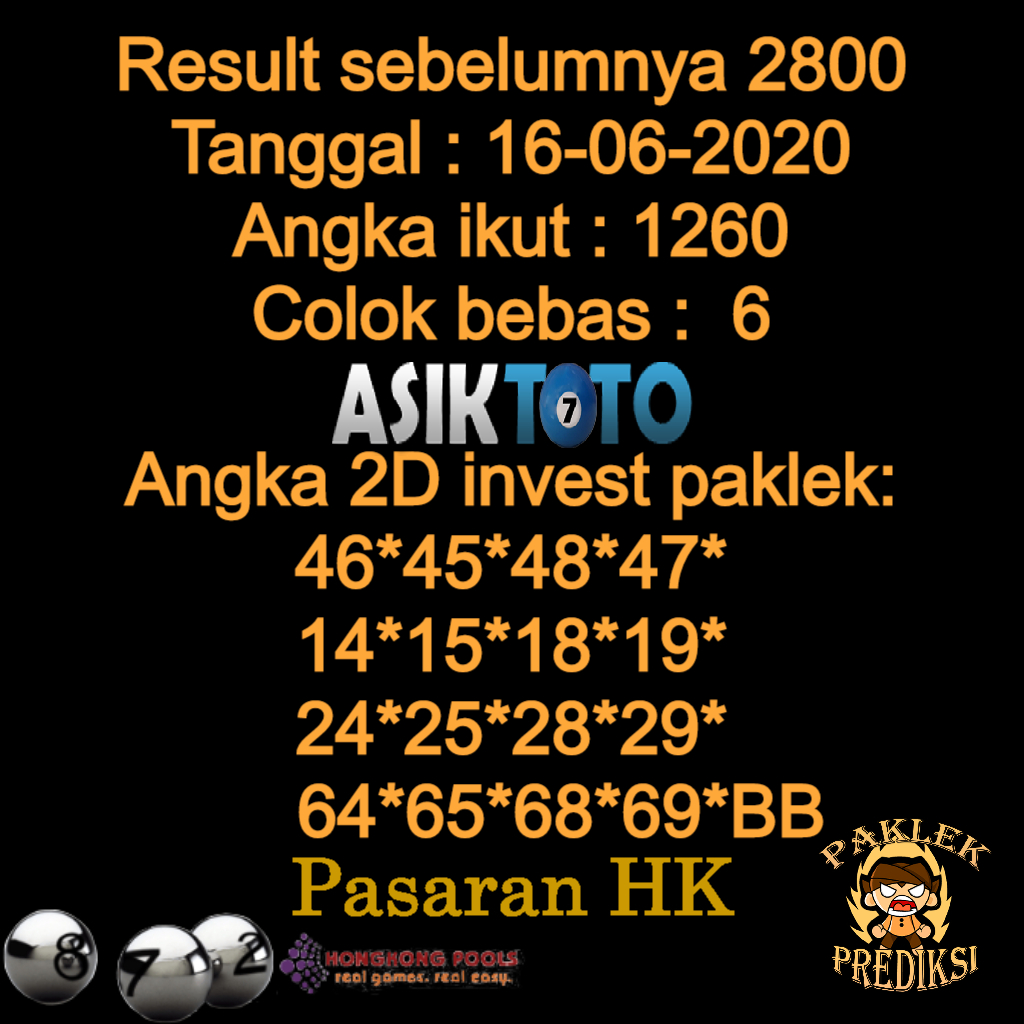 Prediksi Togel Hongkongpools 16 Juni 2020 Wechat98