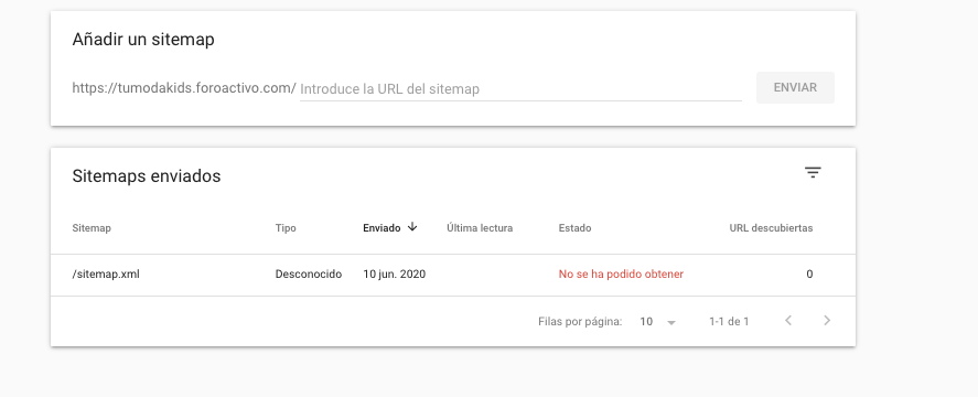 no consigo indexar el sitemap Captur10