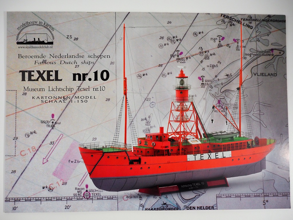 Feuerschiff Texel Nr. 10 – Scaldismodel – Maßstab 1:150 – gebaut von Wilfried 121