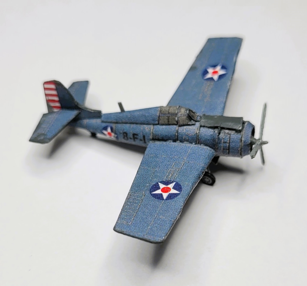 Die Flugzeuge der USS Hornet aus dem GPM Bogen – 1:200 – gebaut von Wilfried 826