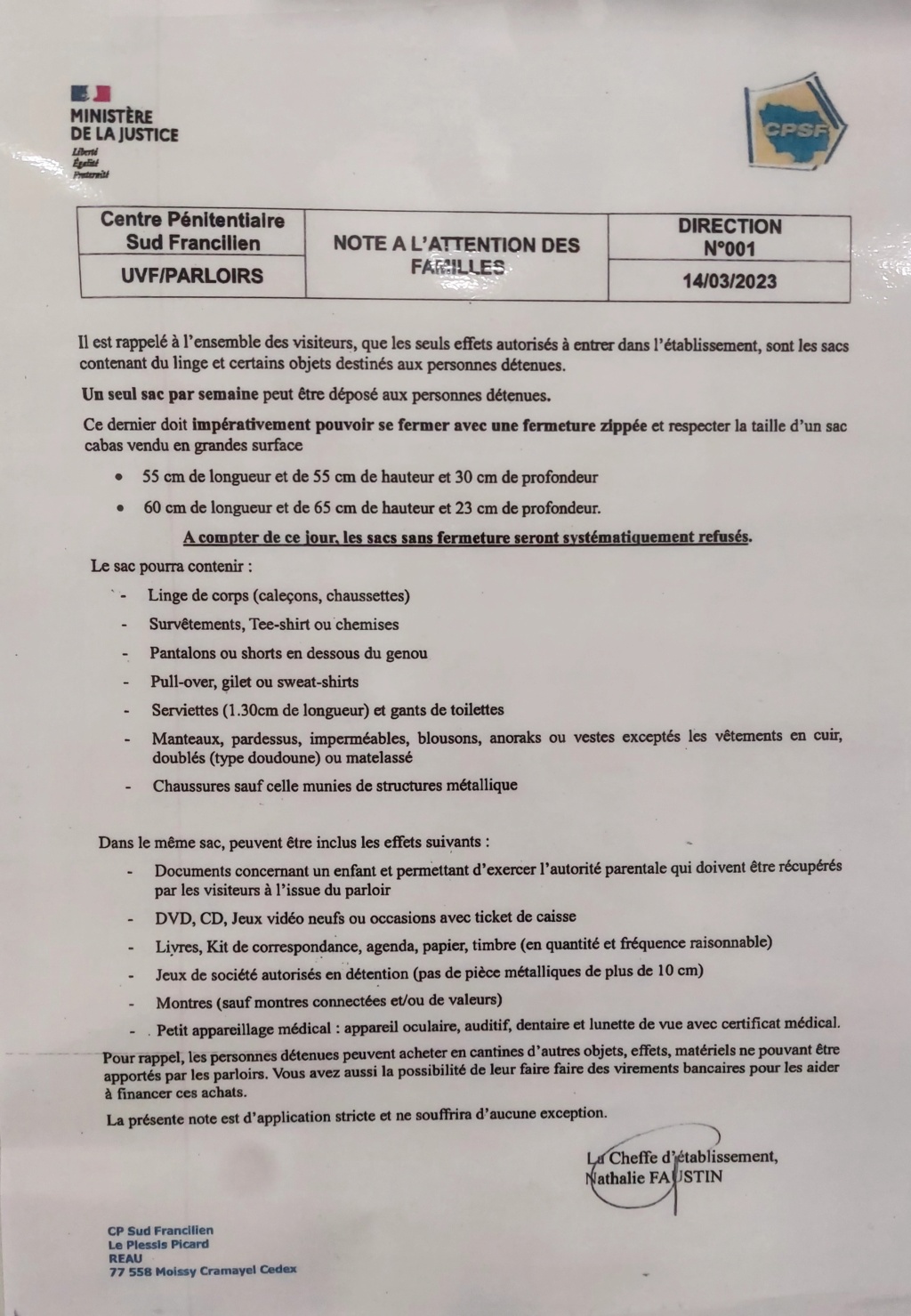  Etablissement Pénitentiaire - Maison Centrale- CNE / Réau - Page 2 20230511
