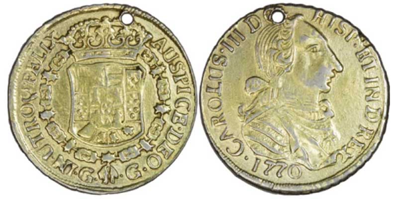 De vuelta con las autentificaciones de expertos: los 4 escudos de Guatema Mon1-710