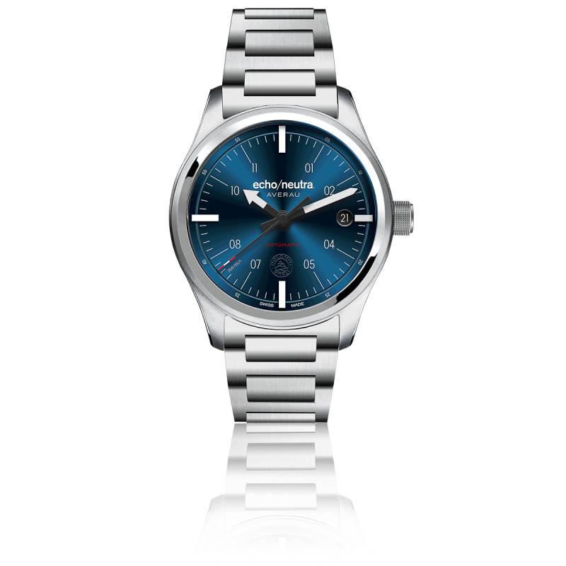 Recherche montre cadran bleu, chiffres arabes blancs Montre10