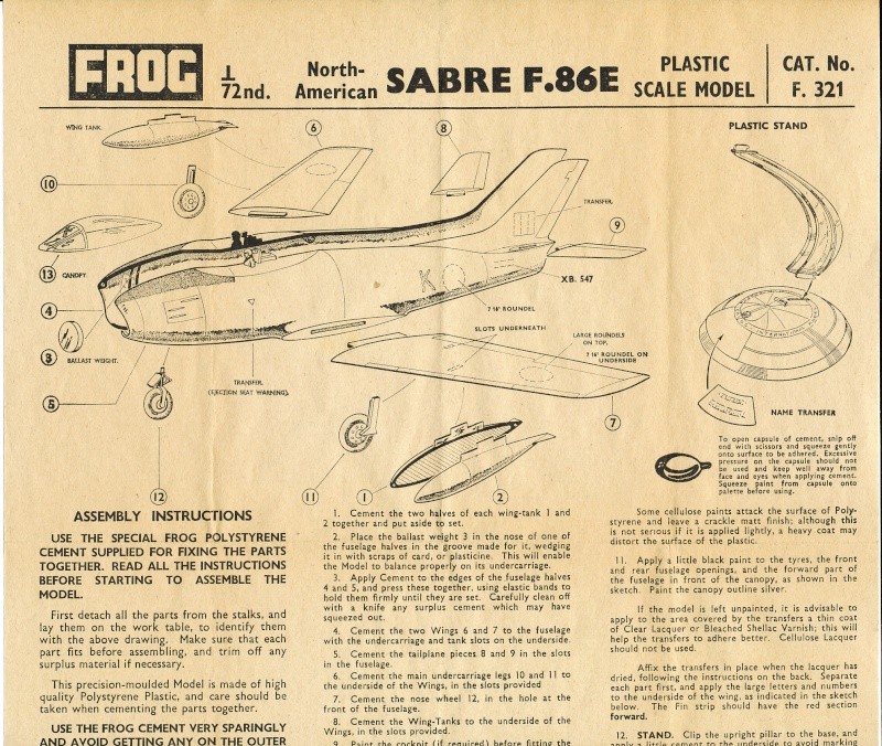 [FROG] NORTH AMERICAN F-86E SABRE 1/72ème Réf F 321 Img_0259