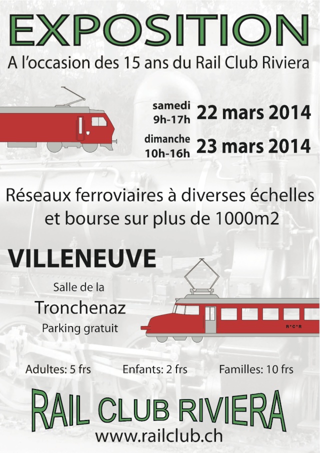 Expo Rail Club Riviera Villeneuve Suisse 7-8 mai 2011 Affich20