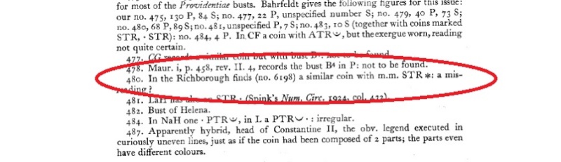 nummus de Constantin Ier et Constance pour Trèves et Arles  Ri10