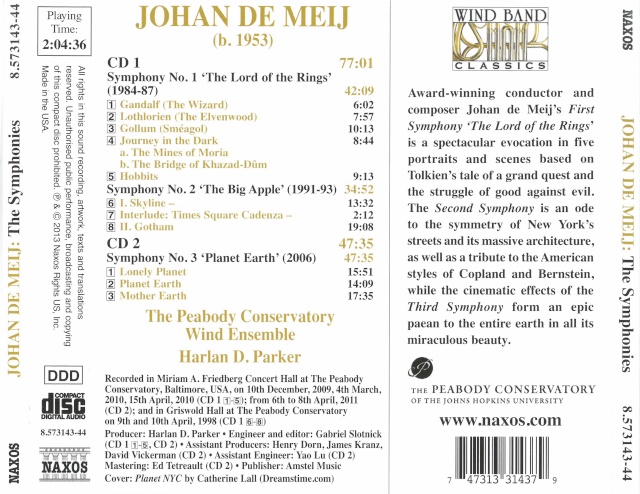 Johan de Meij (né en 1953) Back39