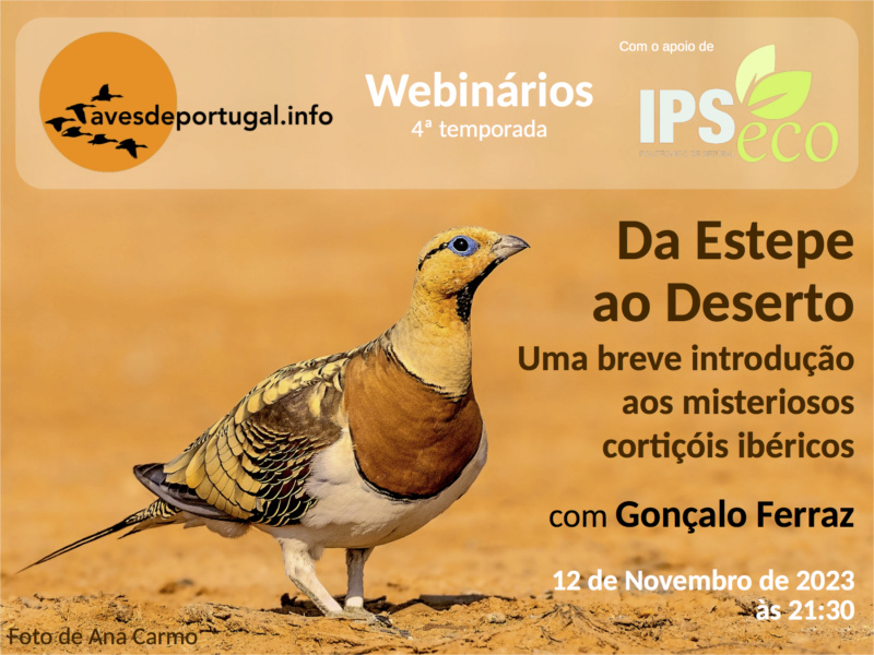 Webinário: "Da Estepe ao Deserto: Uma breve introdução aos misteriosos cortiçóis ibéricos" Cartaz41