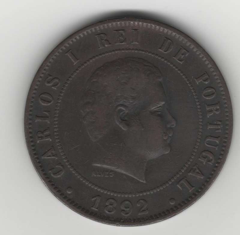 20 Reis. Portugal. 1892. Lisboa 50810