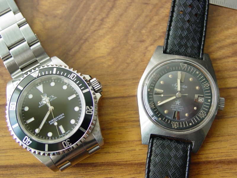 Une petite montre de plongée vintage …nouvelle ! Dsc08724