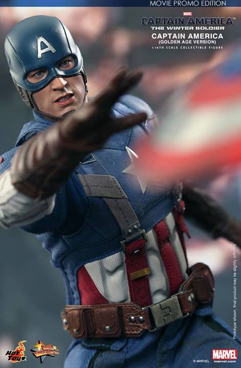 Hot Toys - Captain America: The Winter Soldier - MMS 240 - Captain America "Golden Age Version" Movie Promo Edition 0216