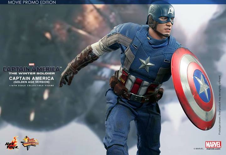 Hot Toys - Captain America: The Winter Soldier - MMS 240 - Captain America "Golden Age Version" Movie Promo Edition 0514