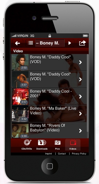 Connect with official Boney M's page on Sony Music portal Dddddd23