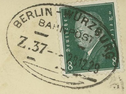 Bahnpoststempel des Deutschen Reiches Berlin10