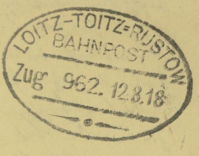 Bahnpoststempel des Deutschen Reiches Loitz_11